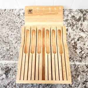 Zwilling Henckels In Drawer Knife Block for 6 large 6 small and knife sharpener
